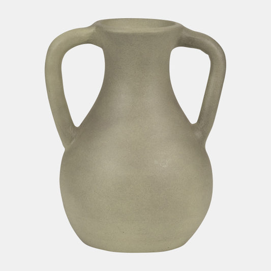 Terracotta Jug Vase, Sage Green