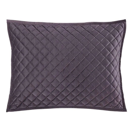 Velvet Diamond Quilted Pillow Sham Set