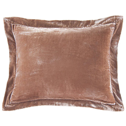 Stella Faux Silk Velvet Flanged Dutch Euro Pillow