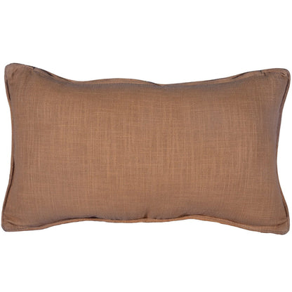 Genuine Leather Studded Basket Weave Pillow