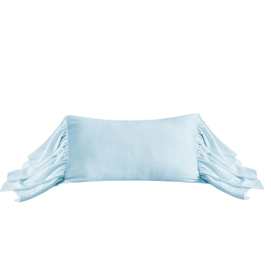 Luna Washed Linen Long Ruffled Pillow