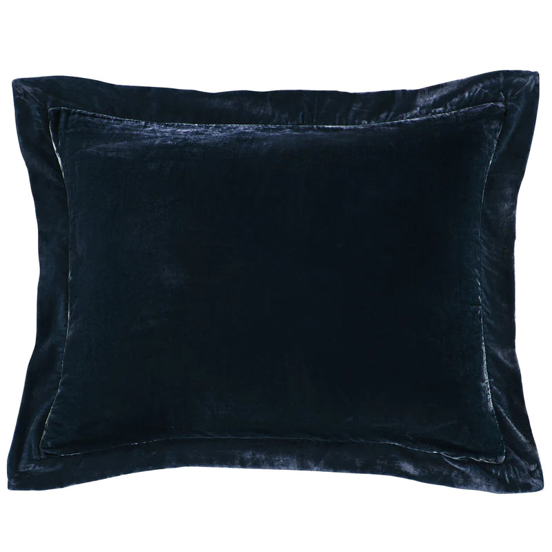 Stella Faux Silk Velvet Flanged Dutch Euro Pillow