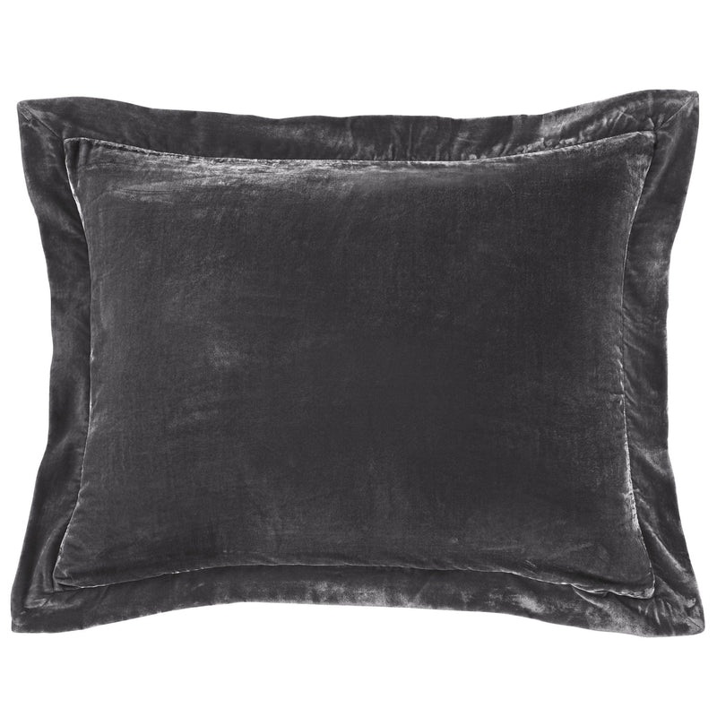 Stella Faux Silk Velvet Flanged Dutch Euro Pillow